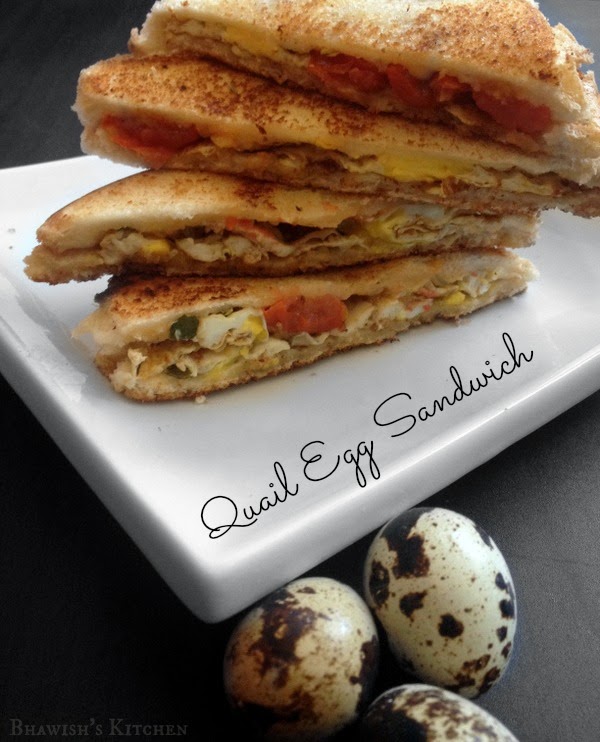 quail egg sandwich
