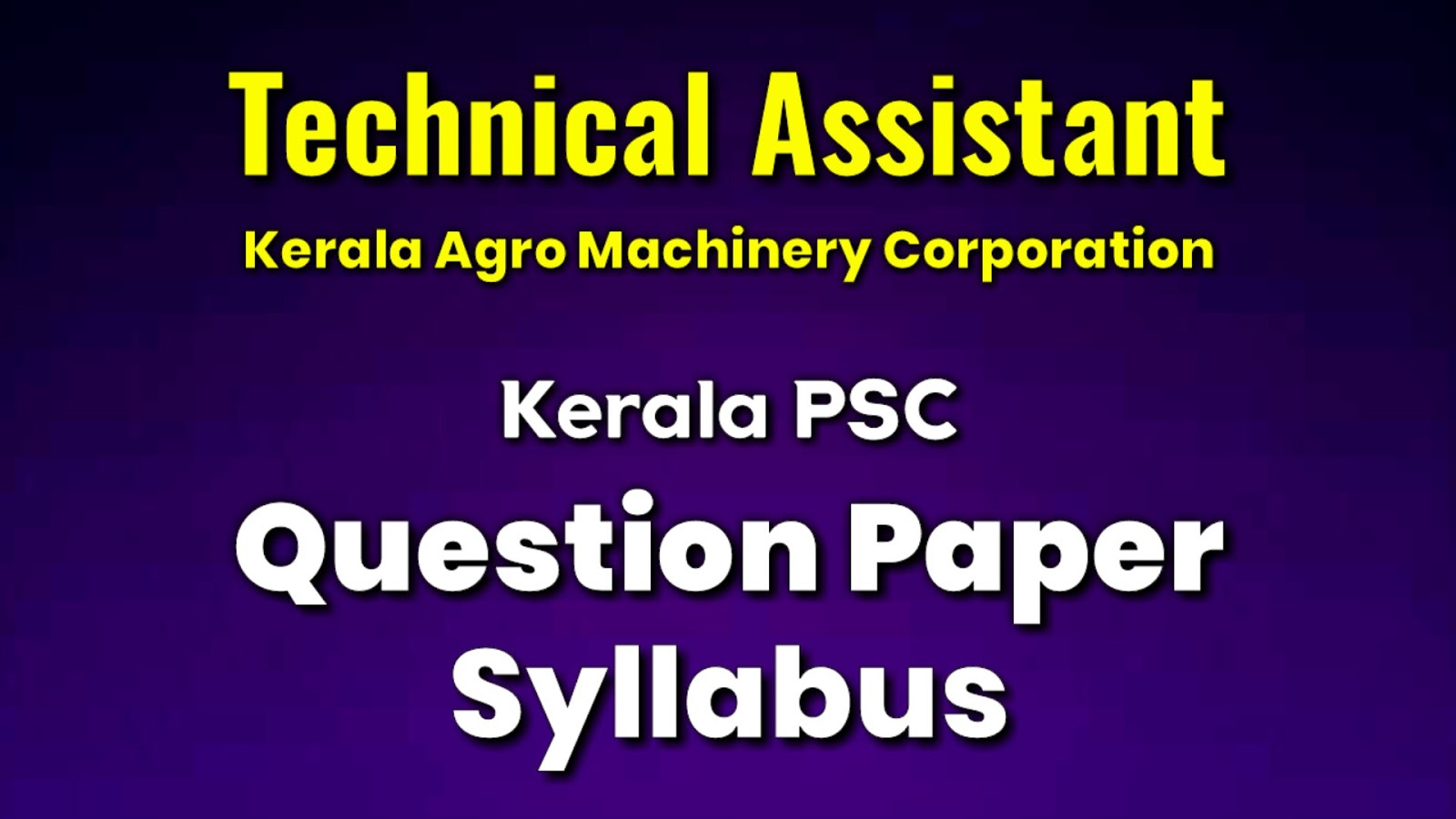 kerala-psc-technical-assistant-kerala-agro-machinery-corporation-exam-previous-question