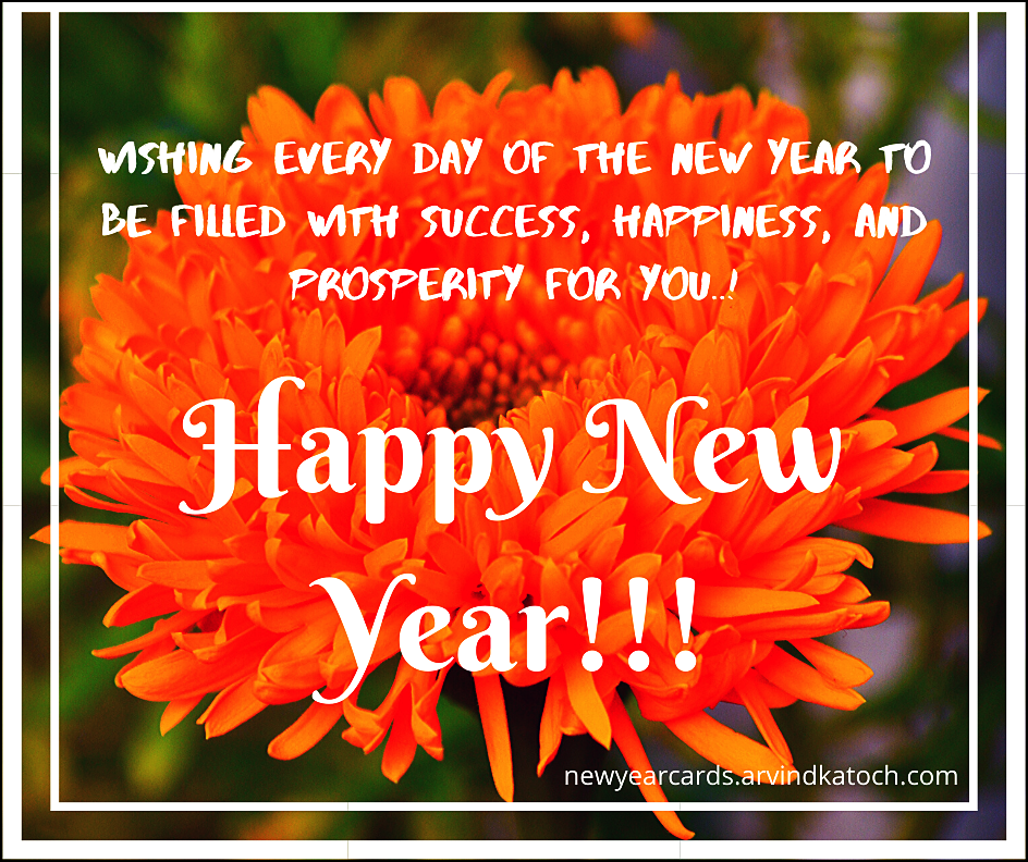 HD True Pic New Year Cards 2023: New Year Card (Wishing every day of ...
