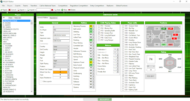 PES 2017 Editor 0.5a dari ejogc327