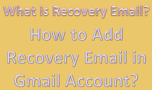 Add a recovery email address