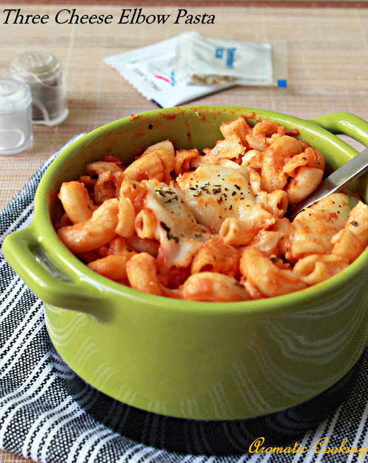 Aromatic Cooking Three Cheese Elbow Pasta