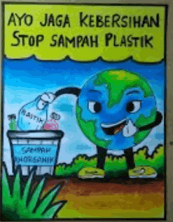 poster jaga kebersihan dari sampah plastik www.simplenews.me