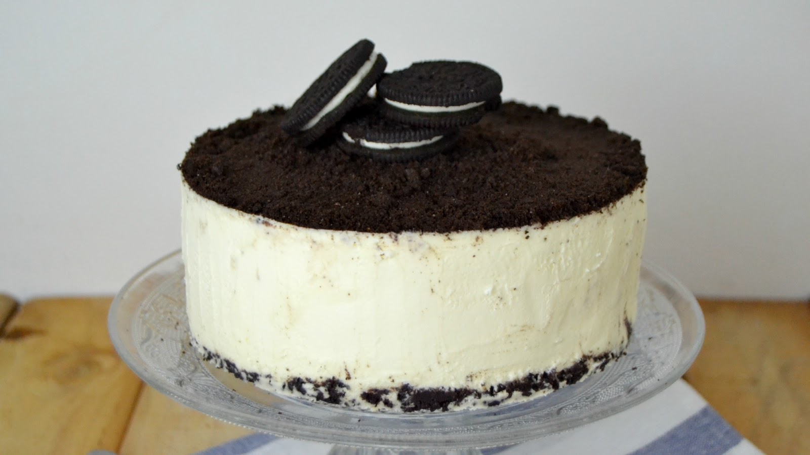 Tarta de Oreos y queso sin