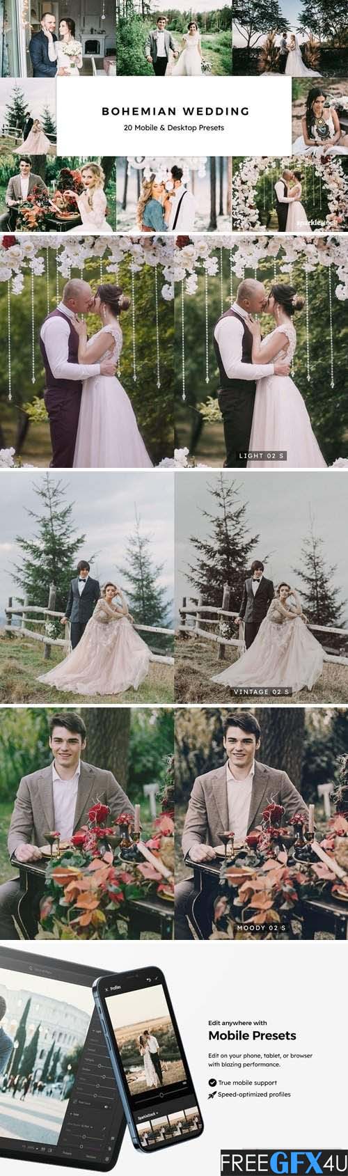 20 Bohemian Wedding Lightroom Presets & LUTs 20 Bohemian Wedding Lightroom Presets