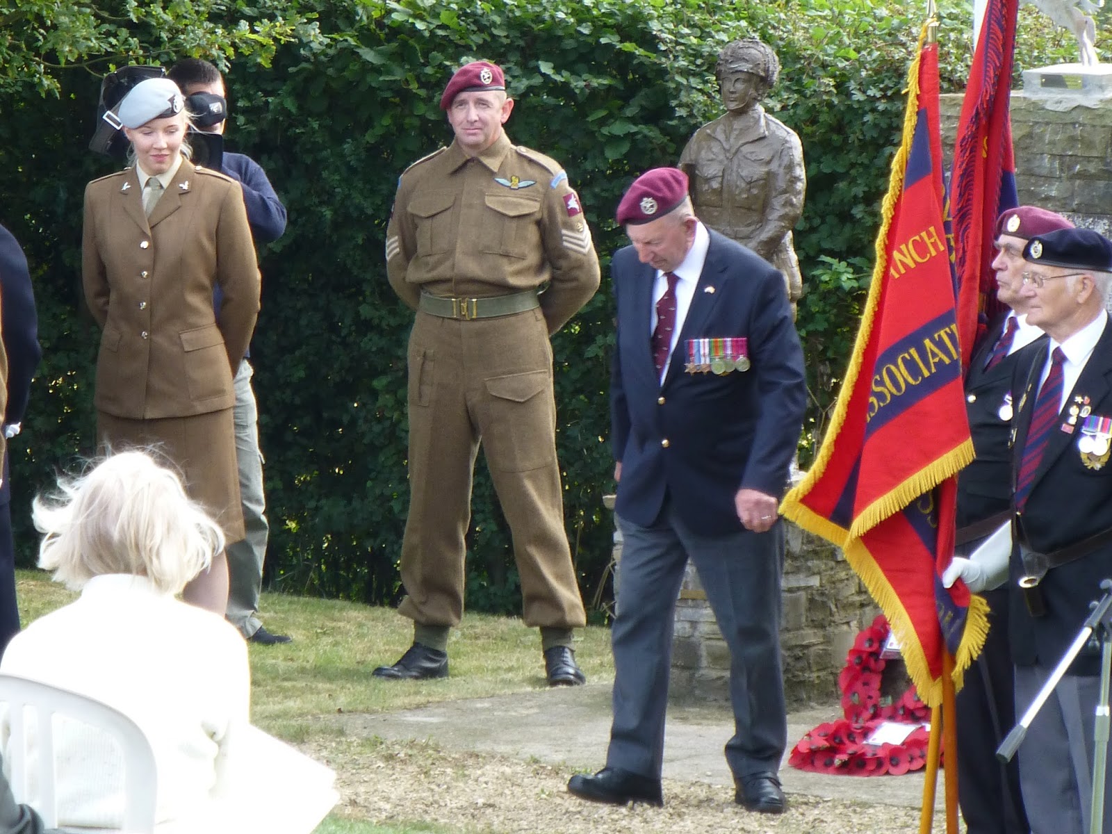 Chalk Living History the Glider Pilot Regiment Double Hills Arnhem Memorial Service, Paulton