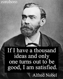 Alfred Nobel Quotes. Ideas, Truth & Life. Alfred Nobel Short Word Quotes