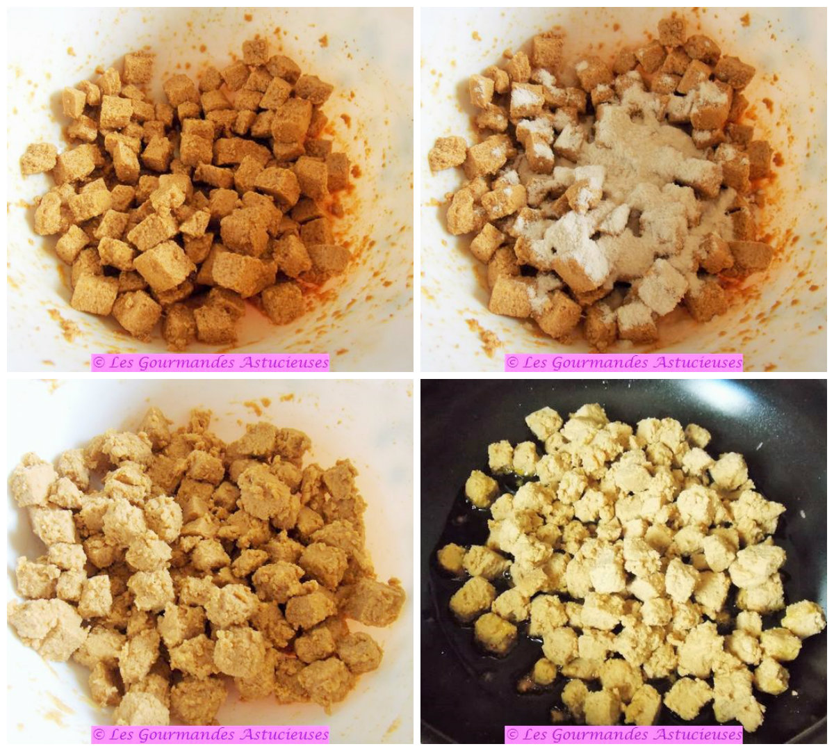 Salade aux lardons Vegan, chourave et radis