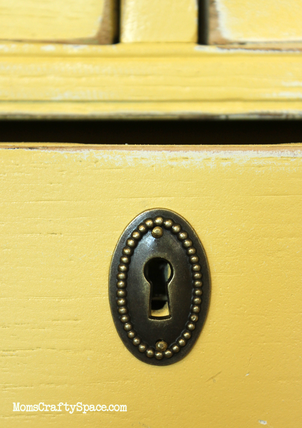 old key locks on vintage dresser 