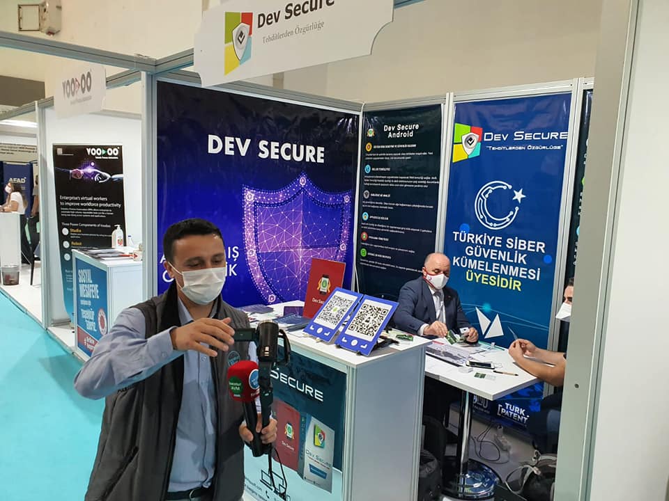 Yerli Antivirüs programı Dev Secure Verimlilik ve Teknoloji fuarında, isacotur avm