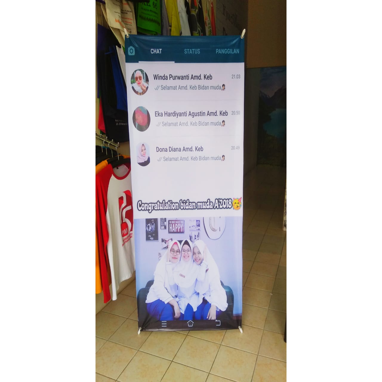 Bikin X Banner Wisuda Print Corner