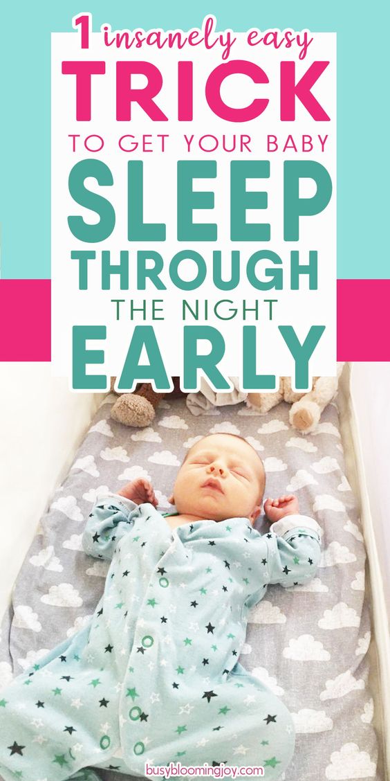 Baby Sleep Treatment How to make a 4 month baby sleep through the night