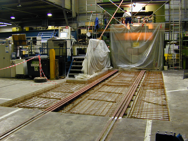 Vloerplaat staalfabriek - Diabeton - machinefundering