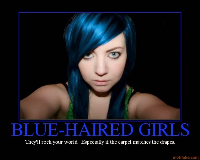 Blue Hair Joke Girl - wide 7