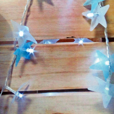 Cordão de LED Estrela - 50 LEDs - 2,5 mt (N0038)