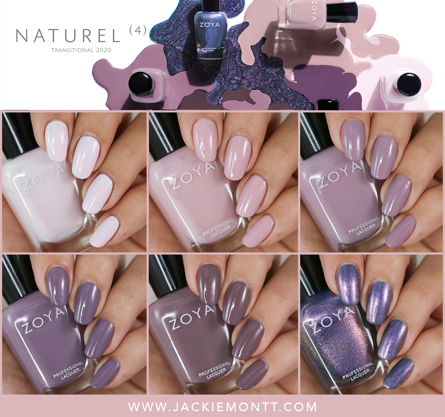 Zoya Naturel Collection Swatch Review Transitional