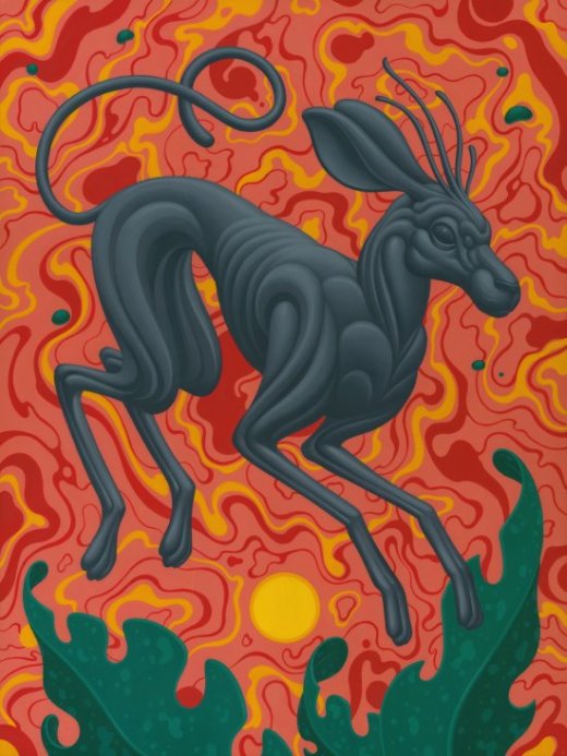 Boris Pelcer arte pinturas surreais acrílico digital ilustrações cores psicodélico