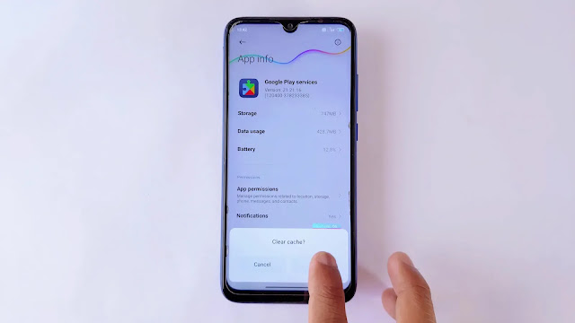 clear cache google services keeps stopping issue