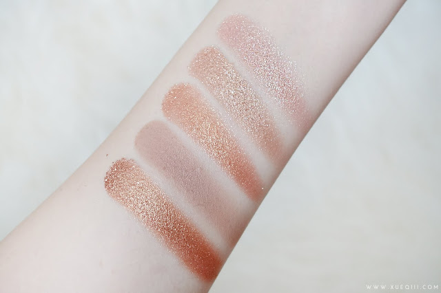 Innisfree Mineral Single Shadows Review and Swatches Shimmer 05, Matte 04, Glitter 06, Glitter 08, Glitter 04