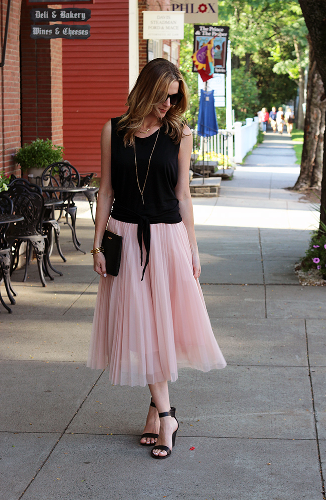 Open Side Tank and Pink Tulle | Threads for Thomas