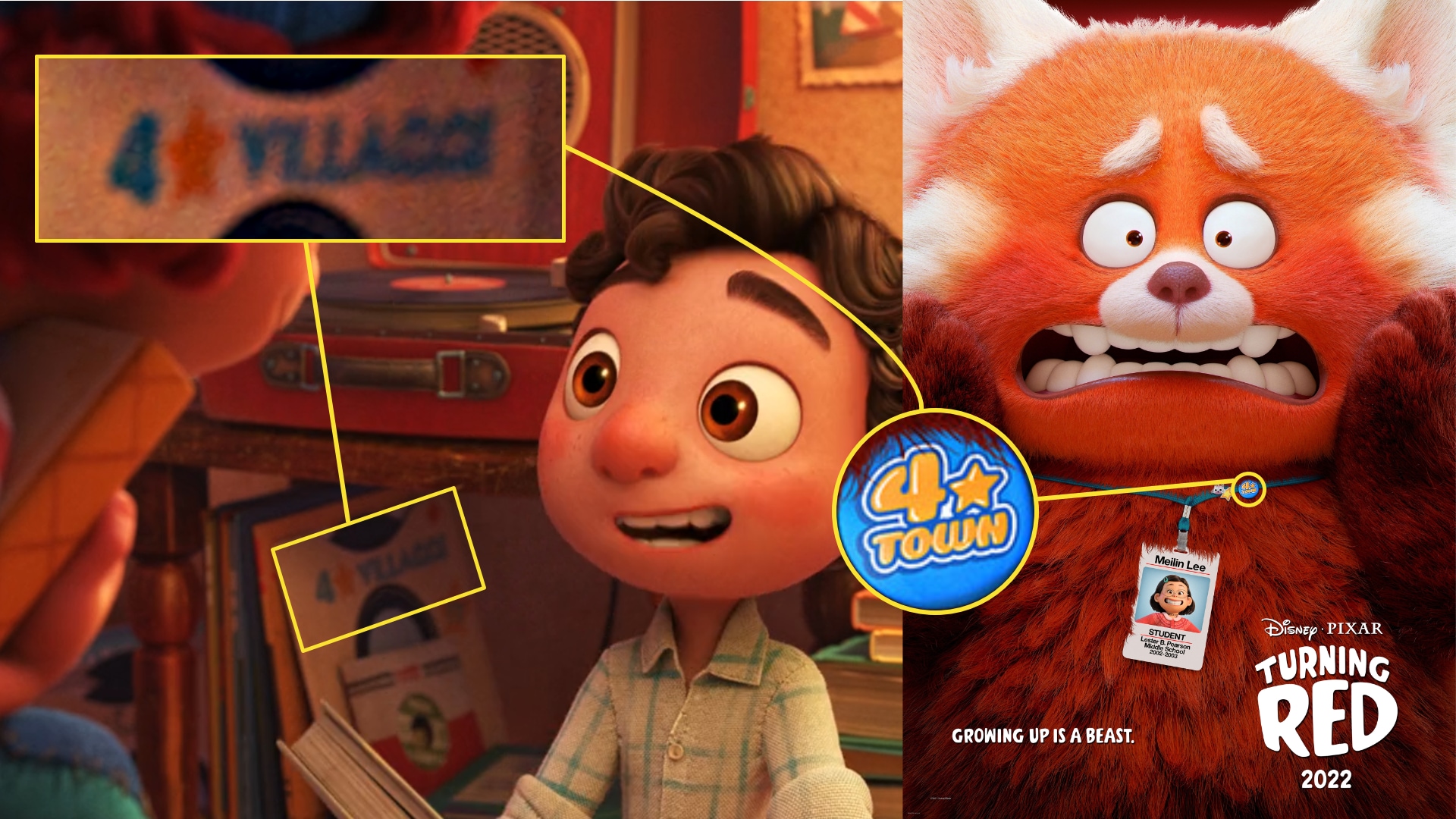 The 'Turning Red' Easter Egg in Pixar's 'Luca' Has Been Found Pixar Post