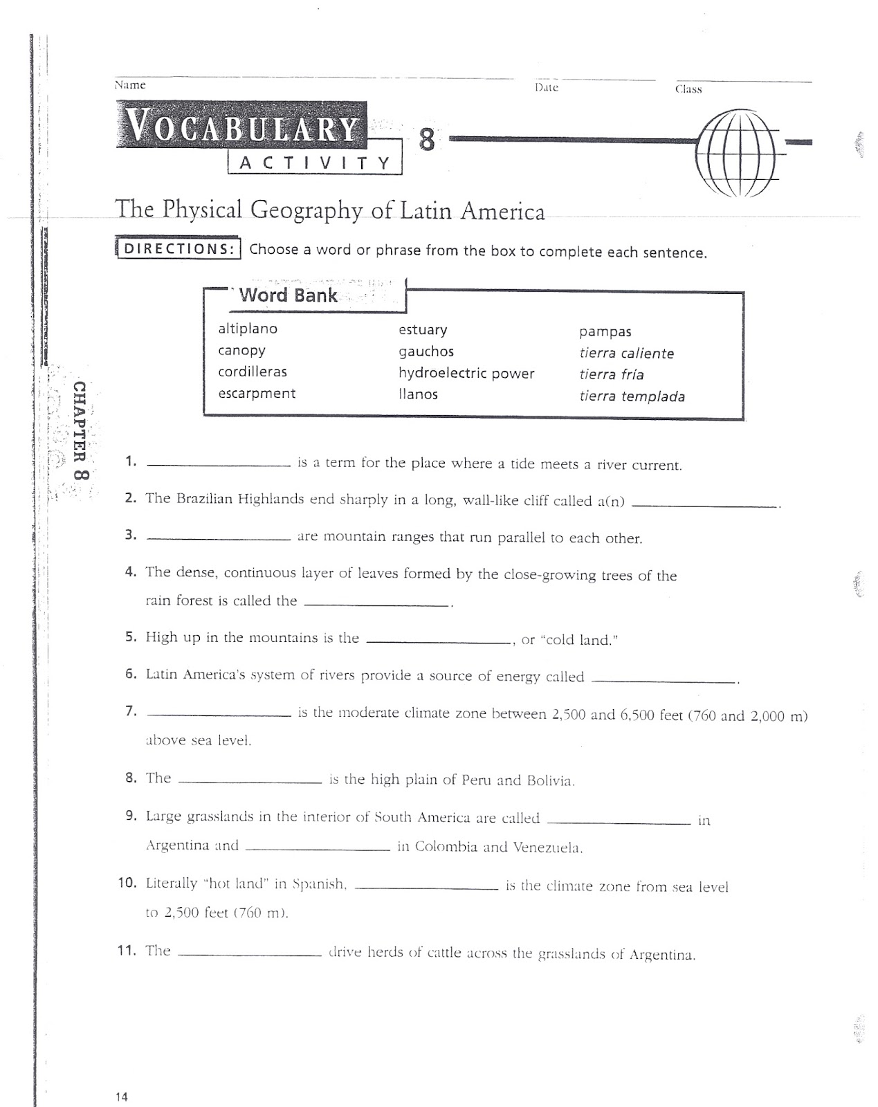 Mr. E's World Geography Page World Geography 2017 Chapter 10 A Blending of Cultures