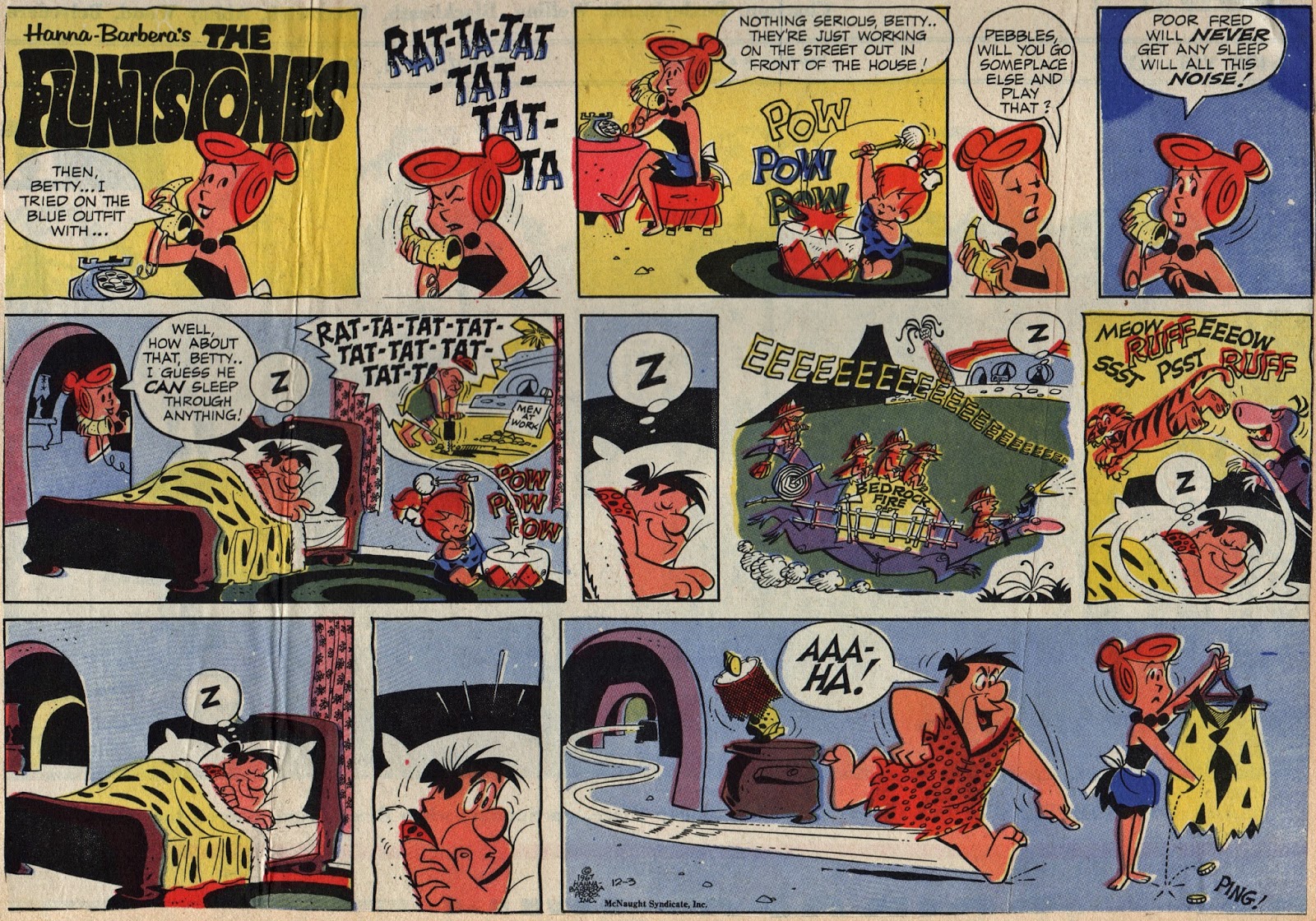 Flintstones Comic Strip Long