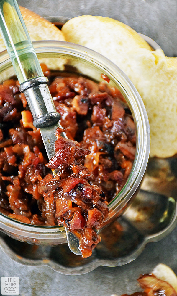 Spread Bacon Jam on your favorite sandwich for game day