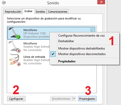 Windows: Configurar micrófono | SYSADMIT