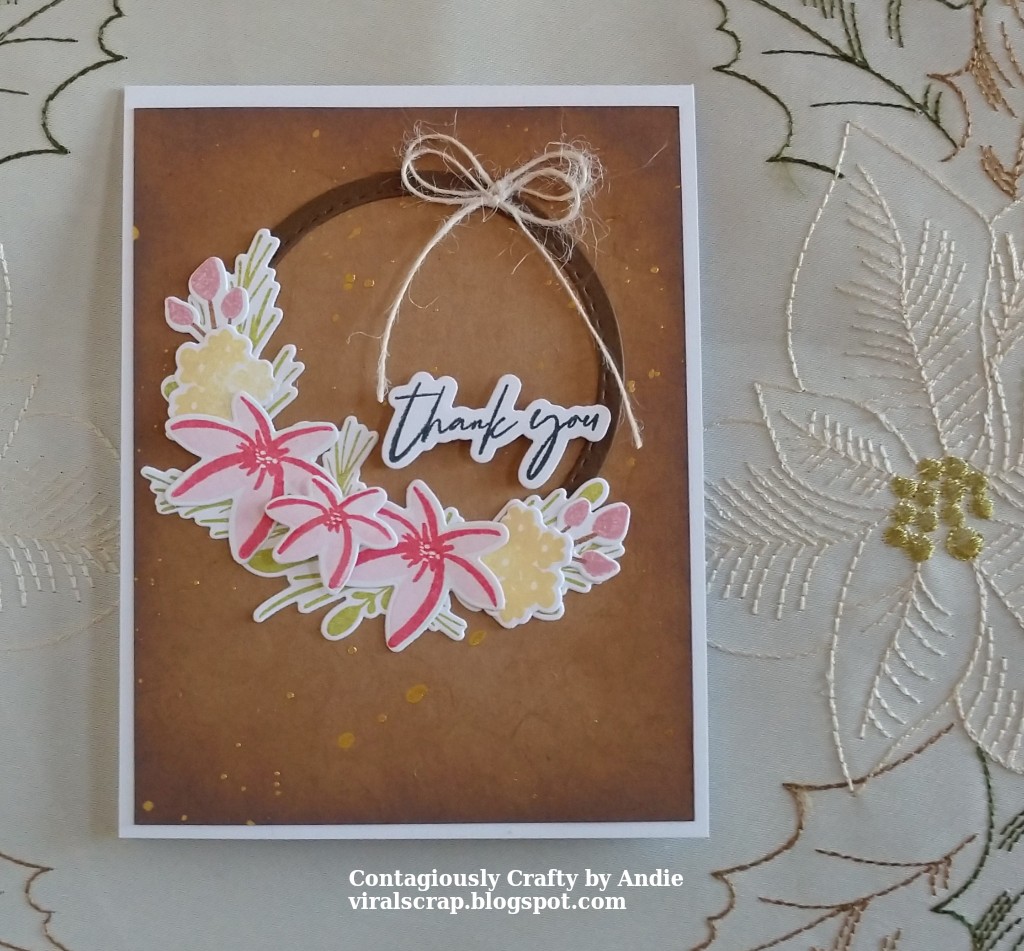 Contagiously Crafty Thank You Cards Using The Greetery Hoop Wreath