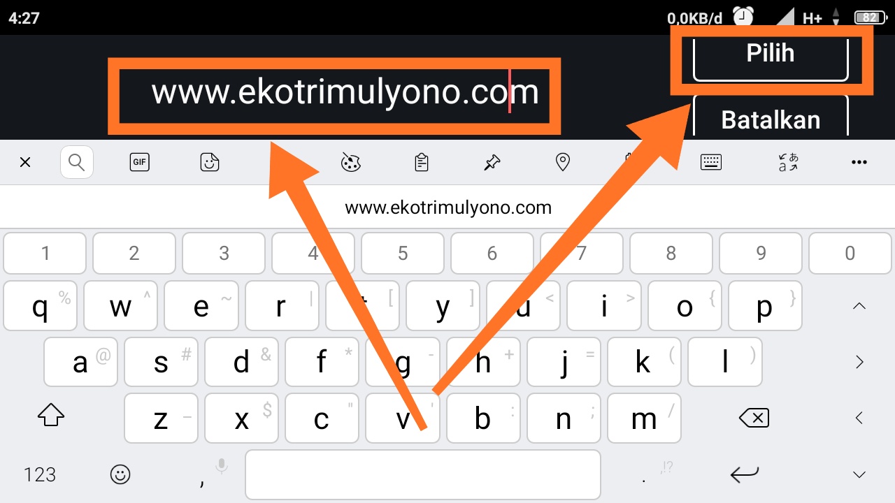 cara membuat tulisan berkedip di kinemaster
