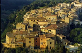 Canino sits on a hillside in the Province of Viterbo