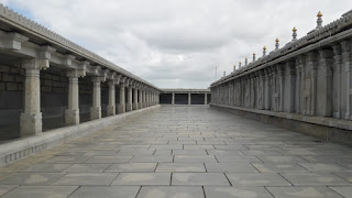 The wide quadrangle inside the temple