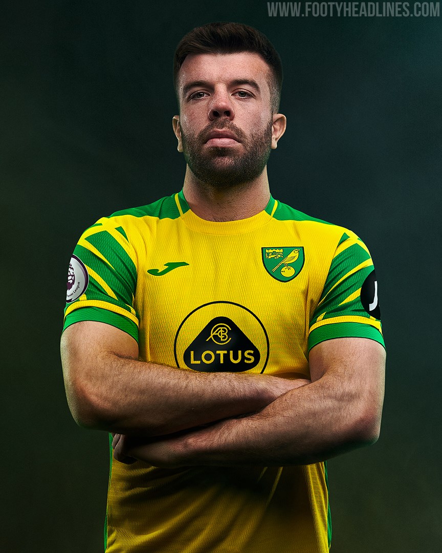 Joma Norwich City 2122 Premier League Home Kit Released Footy Headlines