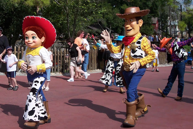 Jessie and Woody in Frontierland Magic Kingdom Disney World