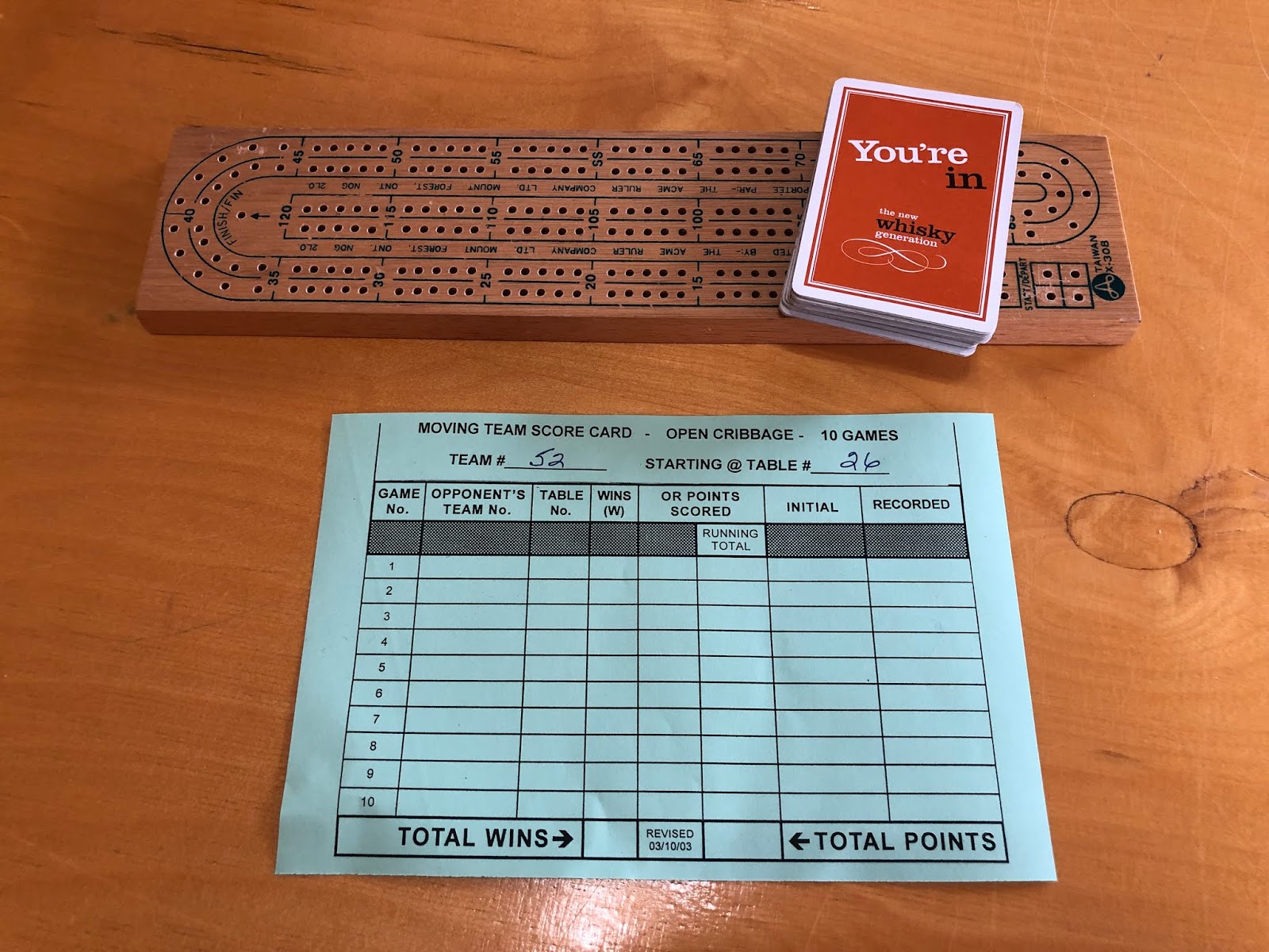 Teena in Toronto Open Cribbage Tournament, Royal Canadian Legion