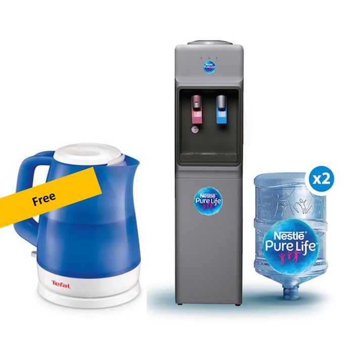 Nestle Pure Life Fresh FW14VFS Hot & Cold Water Dispenser + 2 Filled 18