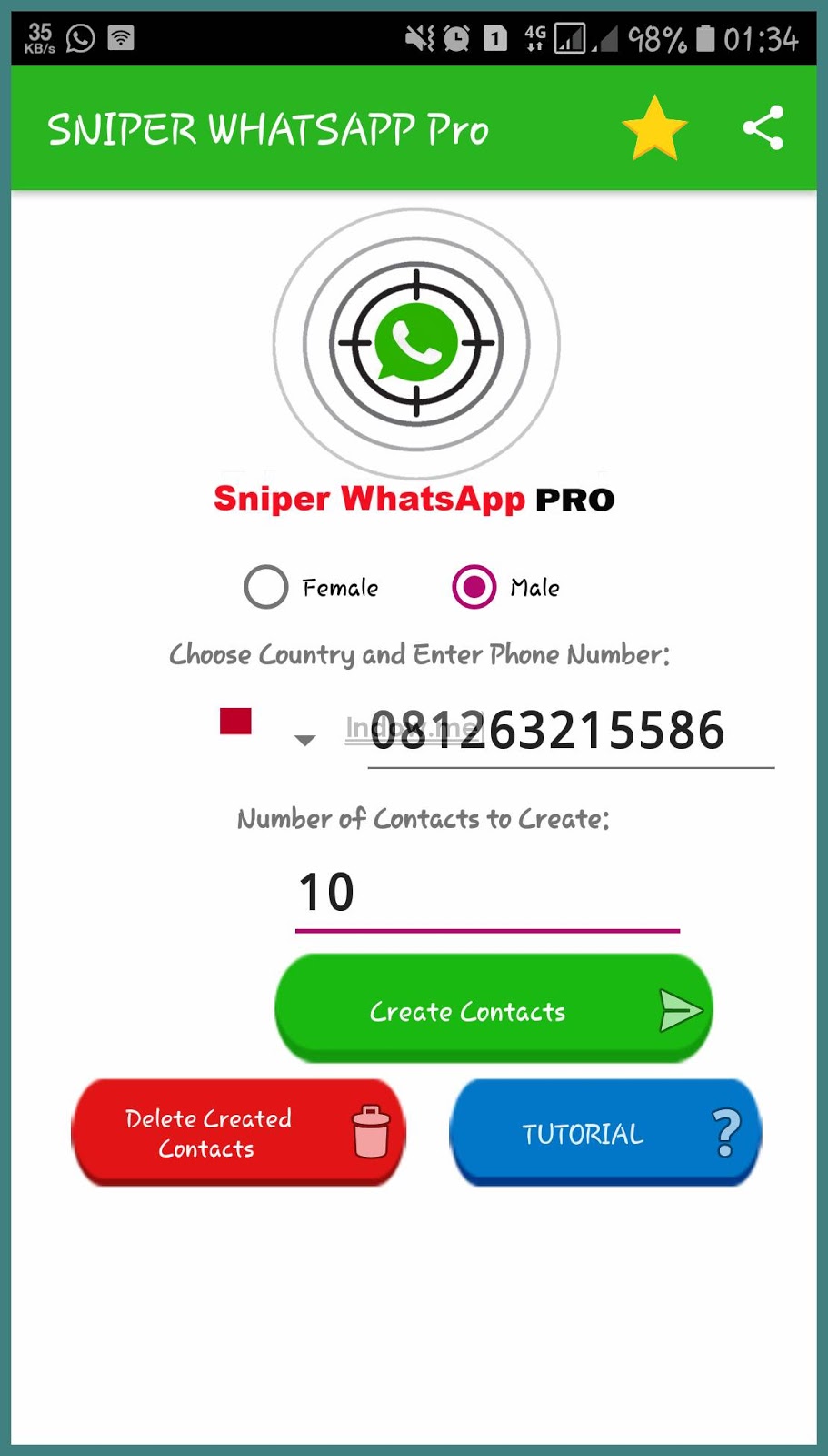 Sniper Whatsapp Pro Apk - Aplikasi Pencari Kontak WA Acak – Nurhadi