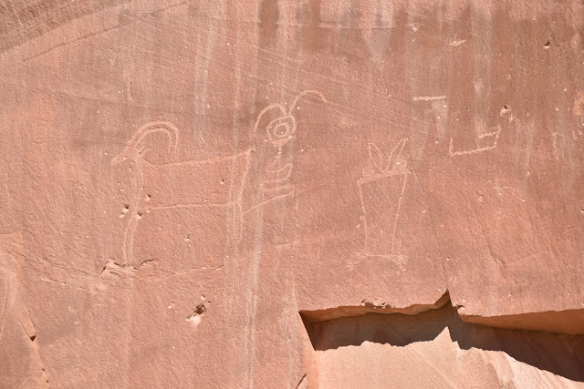 Utah- Petroglyphs near Capitol Reef National Park