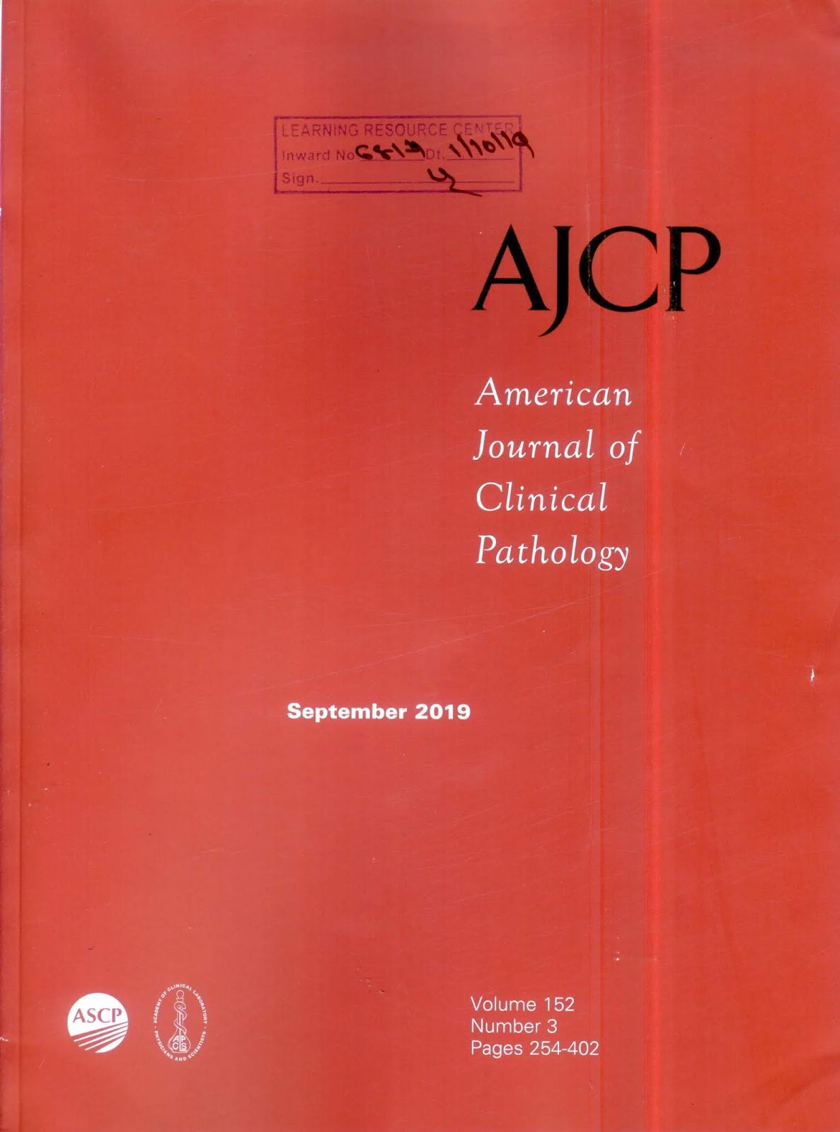 https://academic.oup.com/ajcp/issue/152/3