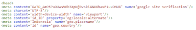 Pemasangan Kode Html Tag Webmaster di Blogger Pemasangan Kode Html Tag Webmaster di Blogger