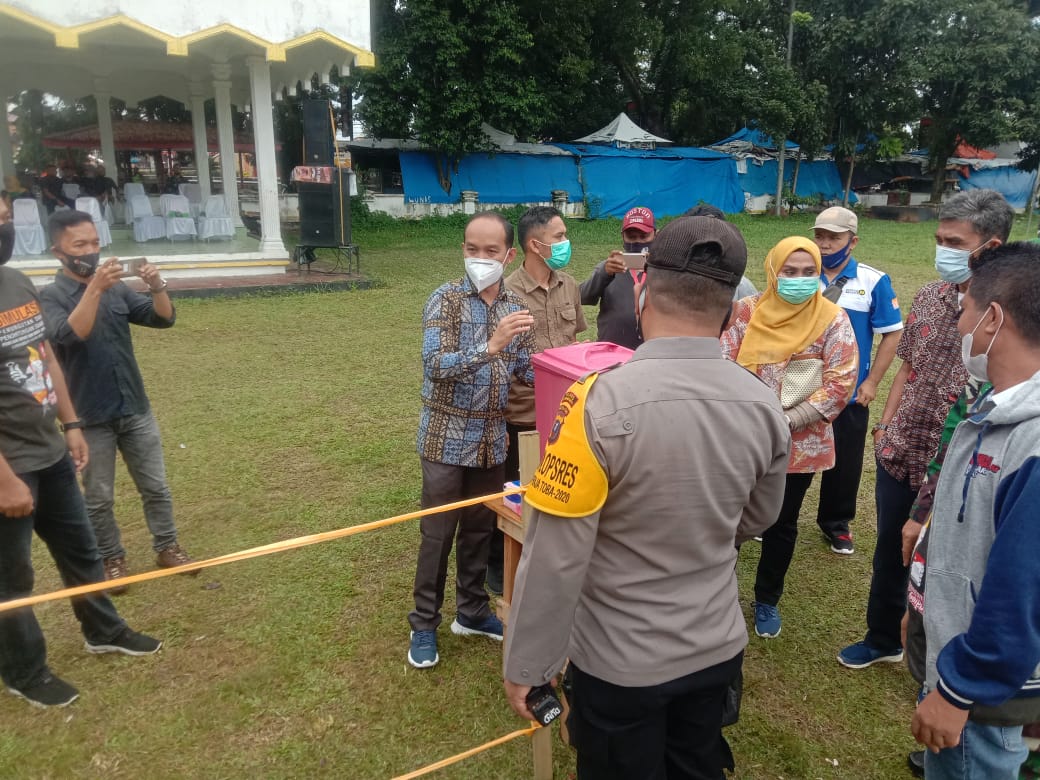 KPUD Labuhanbatu Menggelar Simulasi Pemungutan dan Penghitungan Suara Dengan Menerapkan Protokol Kesehatan