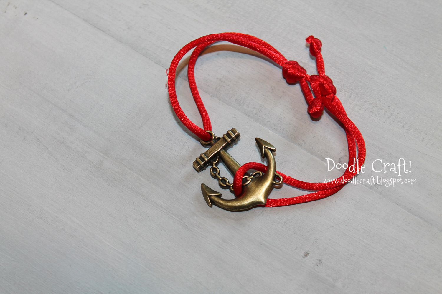 Slip Knot Nautical Anchor Bracelet!