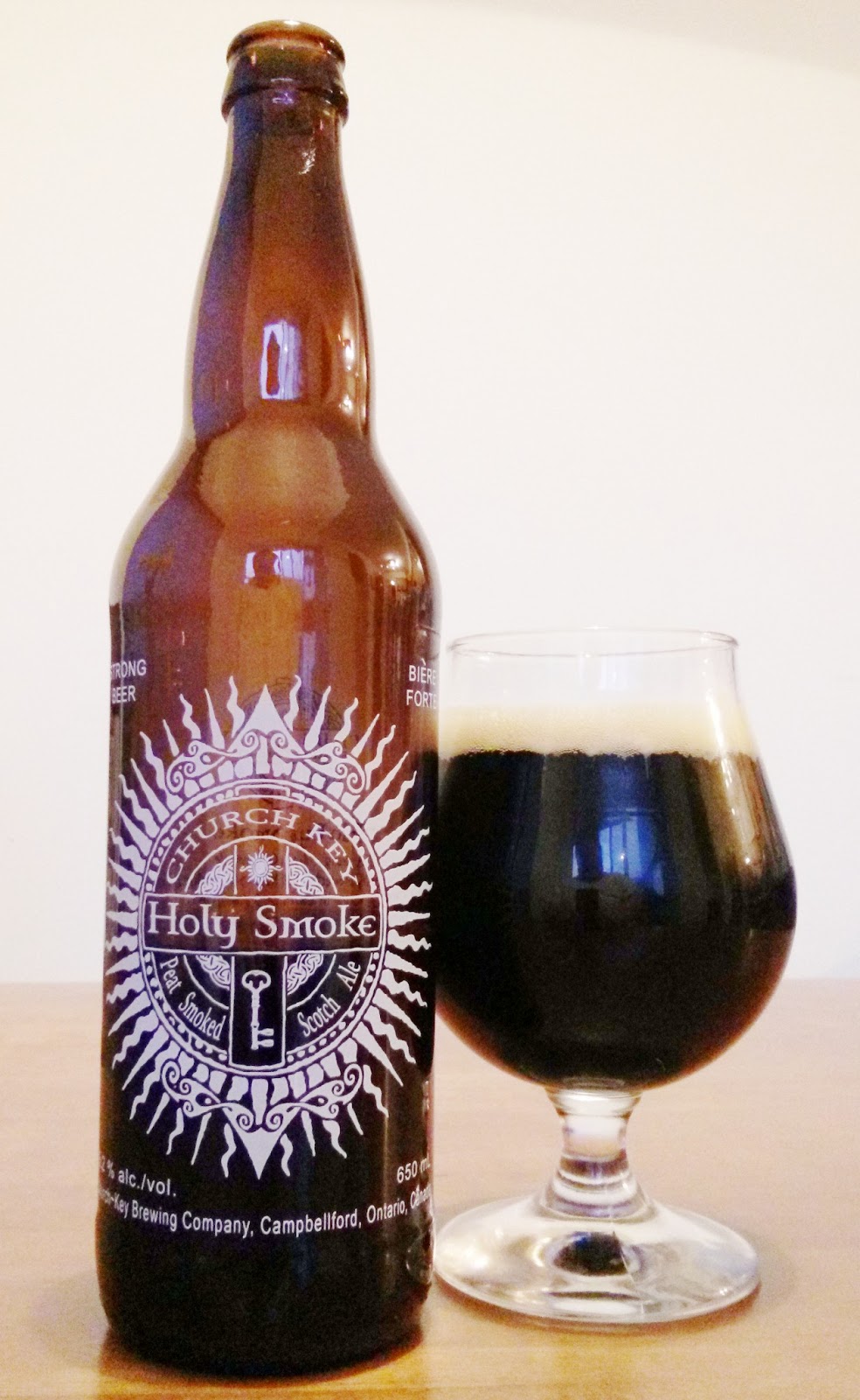 The Ontario Beer Widow ChurchKey Holy Smoke Peat Smoked Scotch Ale