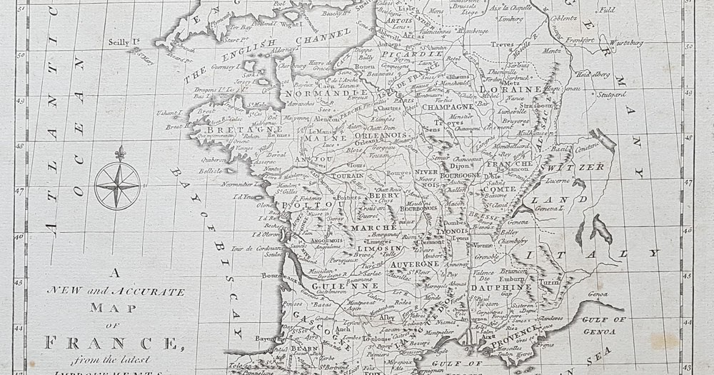 Antique Maps Antique Maps of France for sale