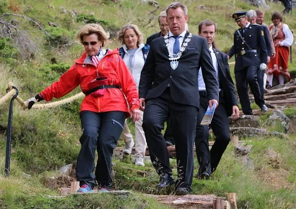 Queen Sonja of Norway attended the 950th anniversary of the Ancient Diocese of Bergen on the island of Selja