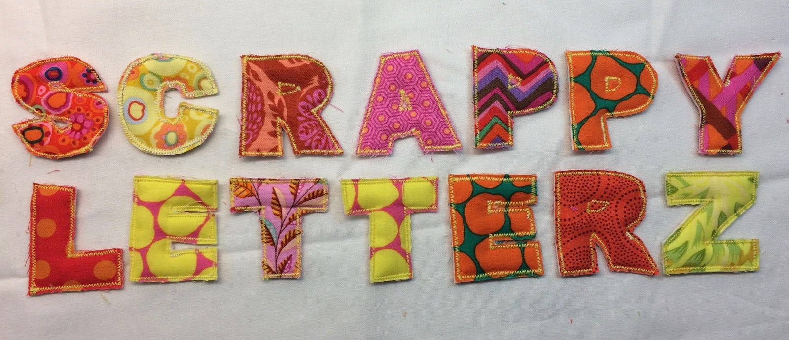 Sewing Machines and Sew Forth Scrappy Letters