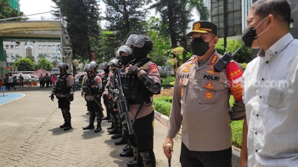 Cegah Bentrok Kubu AHY - Moeldoko, 3 Kompi Kepolisian Jaga Kemenkumham