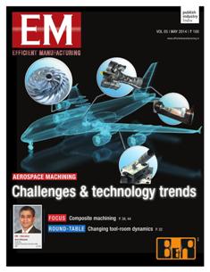 EM Efficient Manufacturing - May 2014 | TRUE PDF | Mensile | Professionisti | Tecnologia | Industria | Meccanica | Automazione
The monthly EM Efficient Manufacturing offers a threedimensional perspective on Technology, Market & Management aspects of Efficient Manufacturing, covering machine tools, cutting tools, automotive & other discrete manufacturing.
EM Efficient Manufacturing keeps its readers up-to-date with the latest industry developments and technological advances, helping them ensure efficient manufacturing practices leading to success not only on the shop-floor, but also in the market, so as to stand out with the required competitiveness and the right business approach in the rapidly evolving world of manufacturing.
EM Efficient Manufacturing comprehensive coverage spans both verticals and horizontals. From elaborate factory integration systems and CNC machines to the tiniest tools & inserts, EM Efficient Manufacturing is always at the forefront of technology, and serves to inform and educate its discerning audience of developments in various areas of manufacturing.