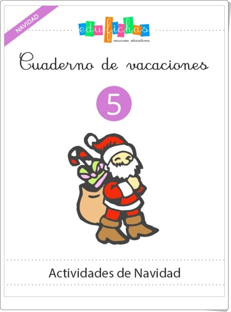 Cuaderno de Vacaciones 5: "Actividades de Navidad de Educación Infantil"